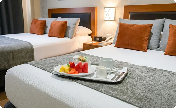 Room service del Hotel Abastos Plaza