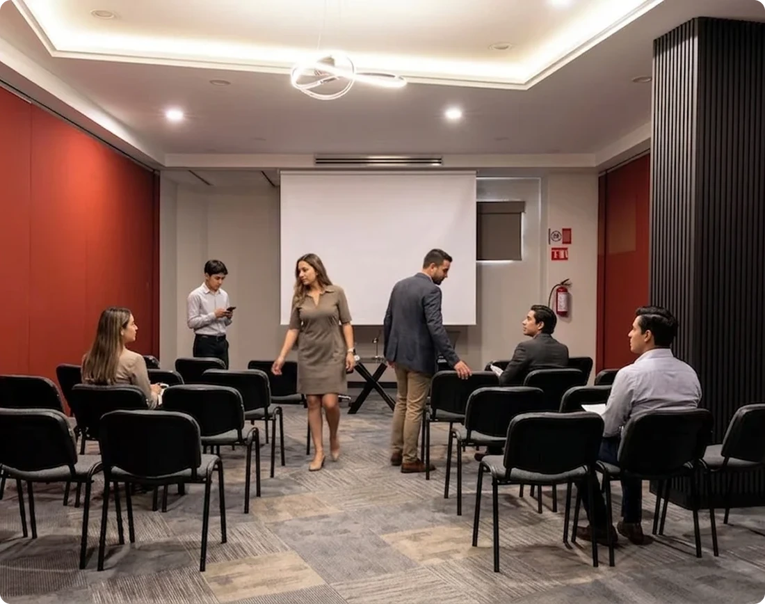 Salón de eventos del Hotel Abastos Plaza